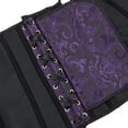 thumbnail image 4 of Hpapadks Corset Belts for Women Bustier Adjustable Boned with Bow Tie Front Vintage Solid Corset Belt Halloween Purple, 4 of 4