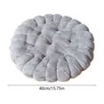 thumbnail image 3 of Gumesh Gray Plush Bubble Seat Cushion, Round Tufted Chair Pad for Bedroom & Kitchen, 3 of 6