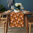 thumbnail image 2 of Purple Halloween Table Runner - 108 Inch Long, Kitchen Dining Table Runner Dresser Scarves, Pumpkins Cat Ghost Black Bat Farmhouse Decor for Coffee Tables Wedding Party Banquet, 2 of 8