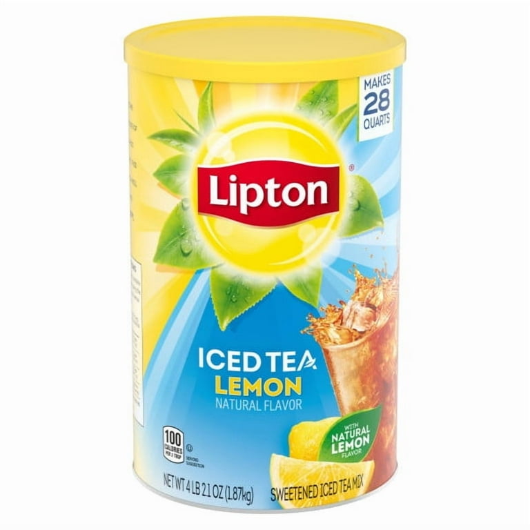 Lipton Lemon Sweetened Iced Tea Mix, 2.1 Oz