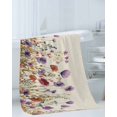 thumbnail image 3 of Purple Red Spring Floral Towel Set of 3, Soft Microfiber Bath Towels, Hand Towel, Washcloths, Watercolor Botanical Summer Flowers Quick-Dry Absorbent Towels for Bathroom Kitchen Hotel Beach Gym Spa, 3 of 7