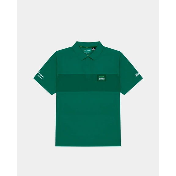 Aston Martin F1 Kimoa Fernando Alonso Minimal Polo Shirt - Black/Green