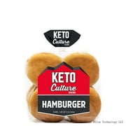 Keto Hamburger Buns By Culture Baking Made In USA,8 Count (Pack Of 2)