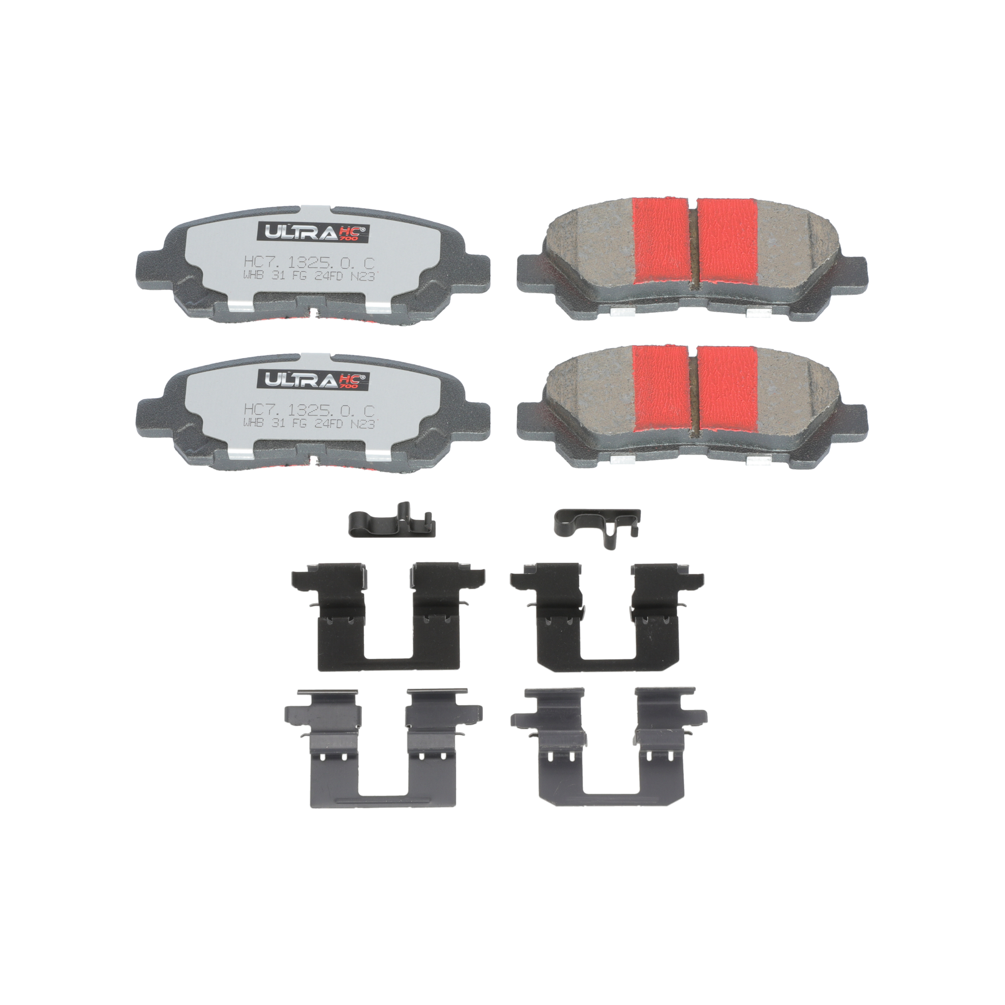 UltraHC 700 Brake Pad Set, Rear HC7.1325.0.C, Toyota Highlander 2013-2008