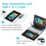 UGEE UE12 11.6 inch Full-laminated IPS LCD Drawing Tablet with Screen, 124%sRGB for Windows/Mac/Android
