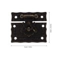thumbnail image 2 of HEALEEP Small Latch Lock Zinc Alloy Multi 1Pack for Gift Packaging, 2 of 8