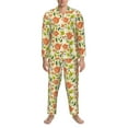Zufioo Rose Daisy Mens Pajamas Set, Mens LongSleeved Pajama and Pajama