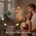 thumbnail image 5 of DOLIOX 14K Gold Chakra Bracelet 14K Solid Gold Beach Jewelry Anniversary Birthday Gifts for Women, 5 of 6