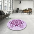 thumbnail image 3 of Ahgly Company Indoor Square Patterned MediumOrchid Purple Area Rugs, 6' Square, 3 of 6