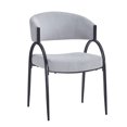 thumbnail image 3 of Teagan Modern Upholstered Dining Chairs with Metal Legs, Grey, Set of 4, 3 of 9