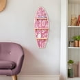 thumbnail image 2 of American Art Decor Kona Coast by Reyn Spooner Biscus Bounth Earth Red Surfboard Printed Wall Shelf - 13" x 35", 2 of 6