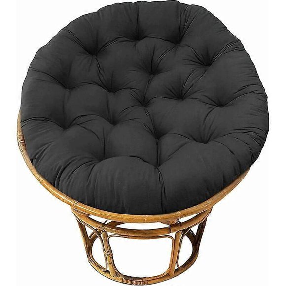 Round Papasan Chair Cushion 70x70cm, Outdoor Thicken Papasan Chair Cushion, Thick Wicker Rattan Chair Cushions, Egg Hanging Chair Cushion