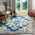 thumbnail image 2 of SAFAVIEH Madison Richmal Vintage Traditional Area Rug, Navy/Grey, 6' x 9', 2 of 8