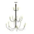 thumbnail image 3 of Meyda Tiffany 140807 Cheal 20 Light 78" Wide Taper Candle Style Chandelier - Brass, 3 of 7