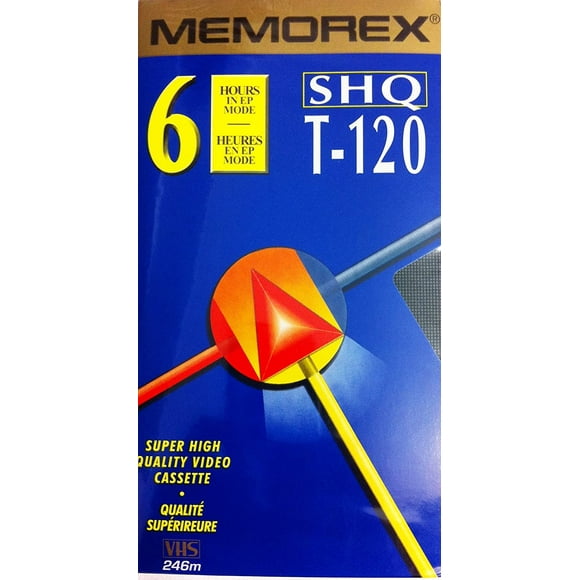 Memorex SHQ T-120 6 Hour Blank VHS Tape Super High Quality