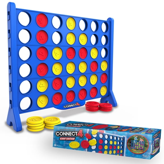 Giant Connect 4 Outdoor Lawn Game, Molded, 4FT