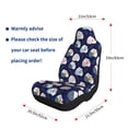 thumbnail image 3 of Uemuo Mom And Baby Owls Pattern Car Seat Covers for Front Seats Waterproof Seat Covers for Cars, Universal Auto Front Seats Protector Fits for Car-, 3 of 6
