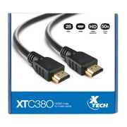 Xtech - HDMI Cable Male to Male Gold Plated - 50ft (XTC-380)