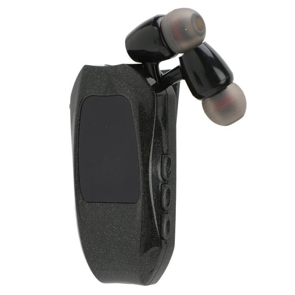 Retractable Headset, V5.3 Noise Cancelling Clip on Earpiece, Earbuds for Sports, Business, Trucker Driver