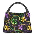 thumbnail image 1 of Disketp Mardi Gras6 Bolsa Térmica Estampada, Bolsa Térmica Aislante para Almuerzo, Playa y Campamento, 1 of 6