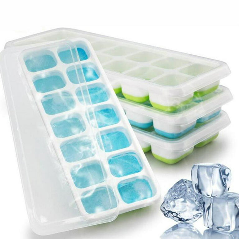 Whisky Cocktail Silicone Ice Cube Tray Ices Jelly Maker Mold Trays & Lid  Best D3V2 