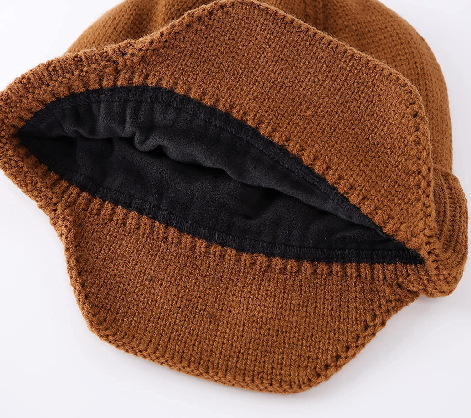 Mens Winter Hat Knit Earflap Hat 