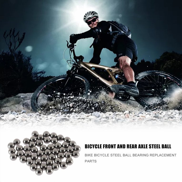 MXECO 50pcs Durable Bicycle Stainless Steel Ball Replacement Parts 4mm 5mm 6mm 8mm 9mm 10mm Bike Bicycle Steel Ball Bearing 