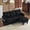 Black, variant on Ktaxon Convertible Sectional Sofa, L Shaped Couch with Storage Ottoman, Corduroy 3-Seater Couch for Small Space Living Room Black