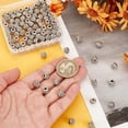 thumbnail image 3 of 100 cuentas espaciadoras de barril tibetanas de 8 mm - Conectores sueltos de metal de tubo hueco de aleación de plata para pulseras, collares y joyas., 3 of 6