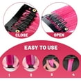 thumbnail image 4 of LAICAIW Rallonges de Cheveux Colorées de 22 Pouces, Postiche Lisse, Mèches de Fête Multicolores à Clipser, Rallonges de Cheveux Synthétiques (12 Pcs Rose Vif), 4 of 6
