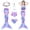 Style A(Purple), variant on 5Pcs Mermaid Tails for Swimming Girls Mermaid Swimsuit-Kids Mermaid Tail Princess Bikini Bathing Suit