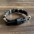 thumbnail image 4 of Pulsera de cuero para mujer con dije de estrella, joyería punk gótica para hombre, pulseras vintage para mujeres y hombres, 4 of 5