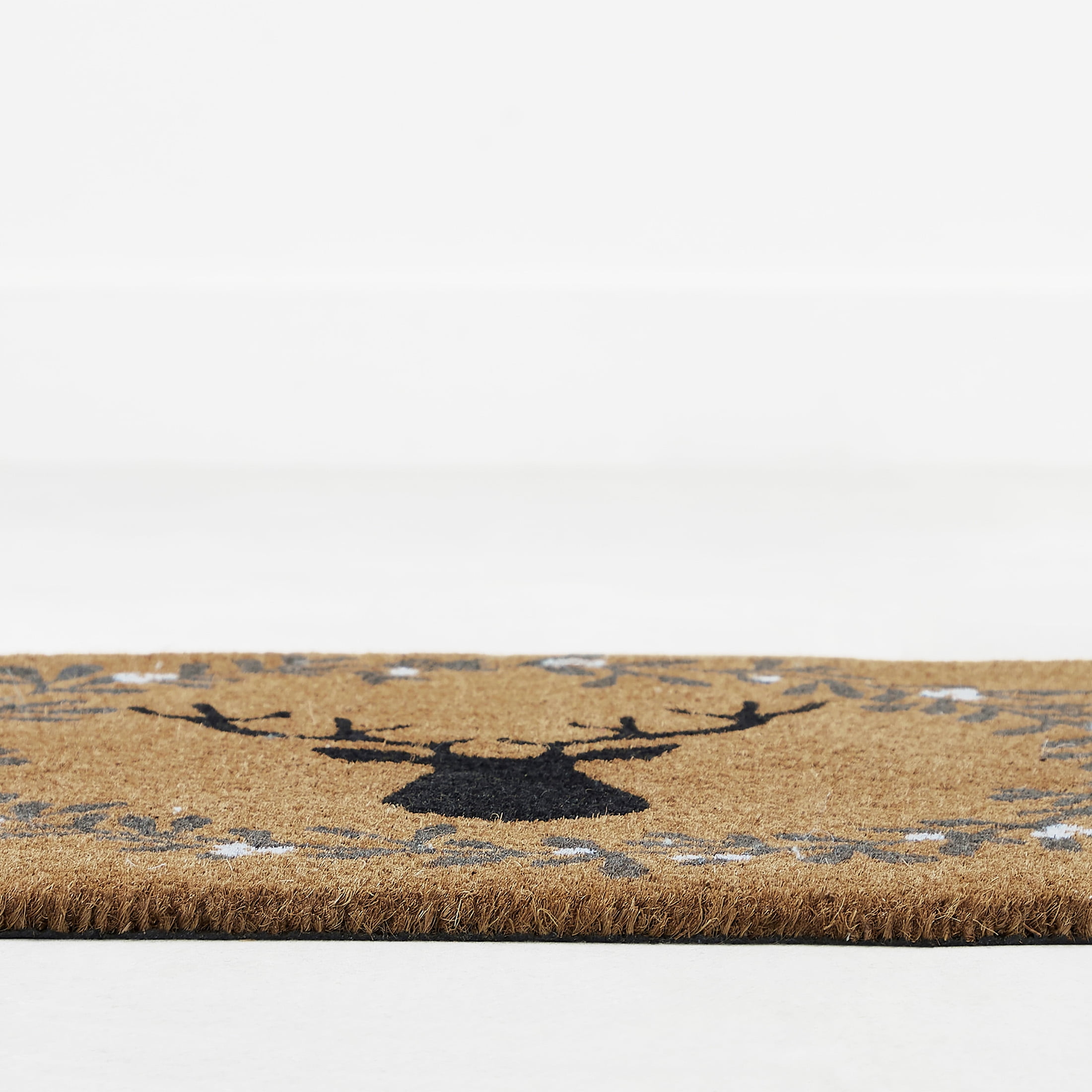 My Texas House Holiday Reindeer Coir Doormat, 24" x 36"
