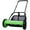 Green, variant on Manual Push Reel Lawn Mower, 5-Blade Design, 16-Inch 5-Blade Push Reel Lawn Mower with Grass Catcher, Walk-Behind Mower with Grass Collection Bag for Lawns, Driveways, and Courtyards