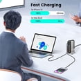 thumbnail image 4 of Bloque cargador USB C, 285 W, estación de carga de 8 puertos, color plateado, 4 of 7