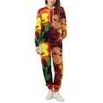 thumbnail image 4 of Demon Slayer Unisex Adult Sweatsuits Hoodie & Sweatpants Long Sleeve Hooded Sweatshirt Matching Joggers Tracksuit Sets XS, 4 of 9