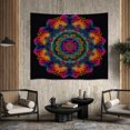 thumbnail image 5 of Mandala Wall Tapestry Psychedelic Bohemian Floral Pattern Wall Hanging for Bedroom Living Room Office 30 x 40 Inches, 5 of 6