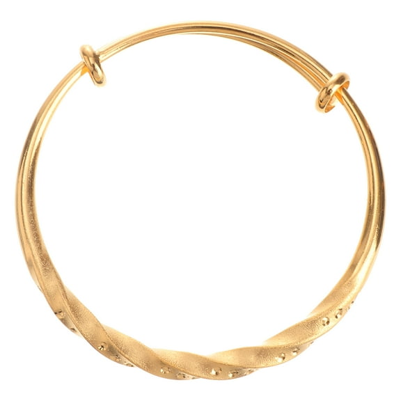 LOLIPPYY Adjustable Golden Bangle Bracelet for Girls, and Rust Resistant, Perfect for Any Occasion
