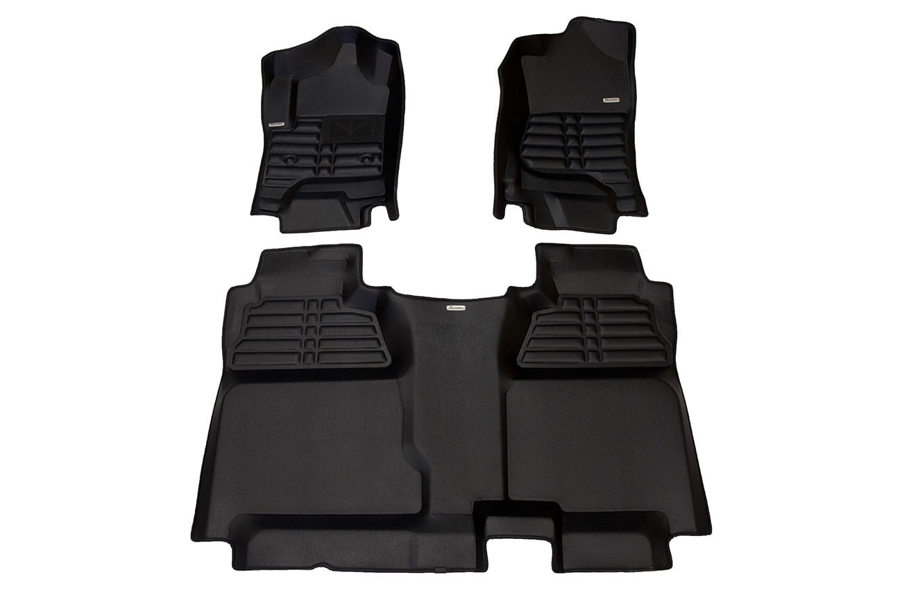 TuxMat Custom Car Floor Mats for GMC Sierra 2500HD Crew Cab 20152019