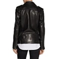 thumbnail image 2 of Black Motorcycle Jacket Womens Motorcycle Jacket Best Leather Motorcycle Jacket Motorcycle Riding Jacket Leather Biker Jacket Women size XL, 2 of 3