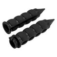 thumbnail image 5 of 1" Spike Black Handle Bar Hand Grips For Harley Sportster Dyna Softail Toruing, 5 of 9