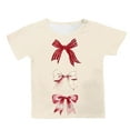 thumbnail image 4 of Gerichy Girls Graphic Print T-Shirt Valentine's Day Cute Printed Girls Round Neck T-Shirt Top Half Sleeve Printed Tees, 4 of 5