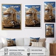 thumbnail image 4 of Designart "Glimmering Golden Semi Fantasy II" Truck Canvas Wall Art, 4 of 7