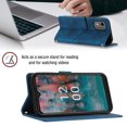 thumbnail image 3 of Compatible with Nokia C12 Classic Embossed PU Leather Case with Card Holder Shockproof Cover, 3 of 5