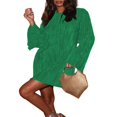 thumbnail image 1 of POINTERTECK Robe Chic pour Femme avec Manches Longues et Décolleté, 1 of 9