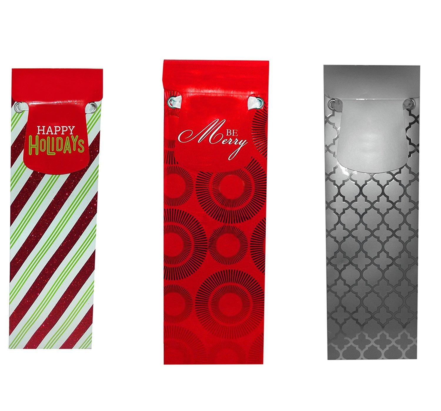 Christmas Holiday Wine Gift Bag, Assorted Styles Vary