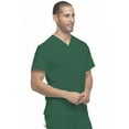 thumbnail image 5 of Dickies EDS Essentials Scrubs Top for Men V-Neck Plus Size DK635, 3XL, Hunter Green, 5 of 8