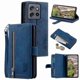 thumbnail image 1 of Zipper Wallet PU Leather Phone Case with 9 Card Slots for 5G Smartphones, 1 of 5