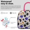thumbnail image 3 of Insulated Lunch Bag for Women, Floral Print Oxford Fabric Lunch Box, Leakproof Thermal Cooler Tote for Work, School & Picnic, Leopard Animal Print, 3 of 5
