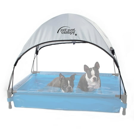 UPC: 0655199636907 | K&H Pet Products Dog Pool & Pet Bath Canopy (Pet Pool Sold Separately) Gray Large 30 X 42 Inches